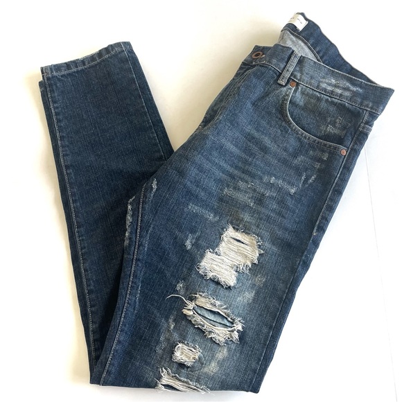 Zara Jeans Zara Mens Distressed Skinny Jeans 36 Poshmark